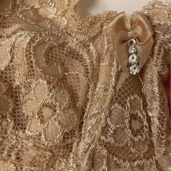 34DDD 34F “Smart & Sexy” Lace back Rhinestone Nude Tan Underwire Bra Mesh Sling - Picture 8 of 13